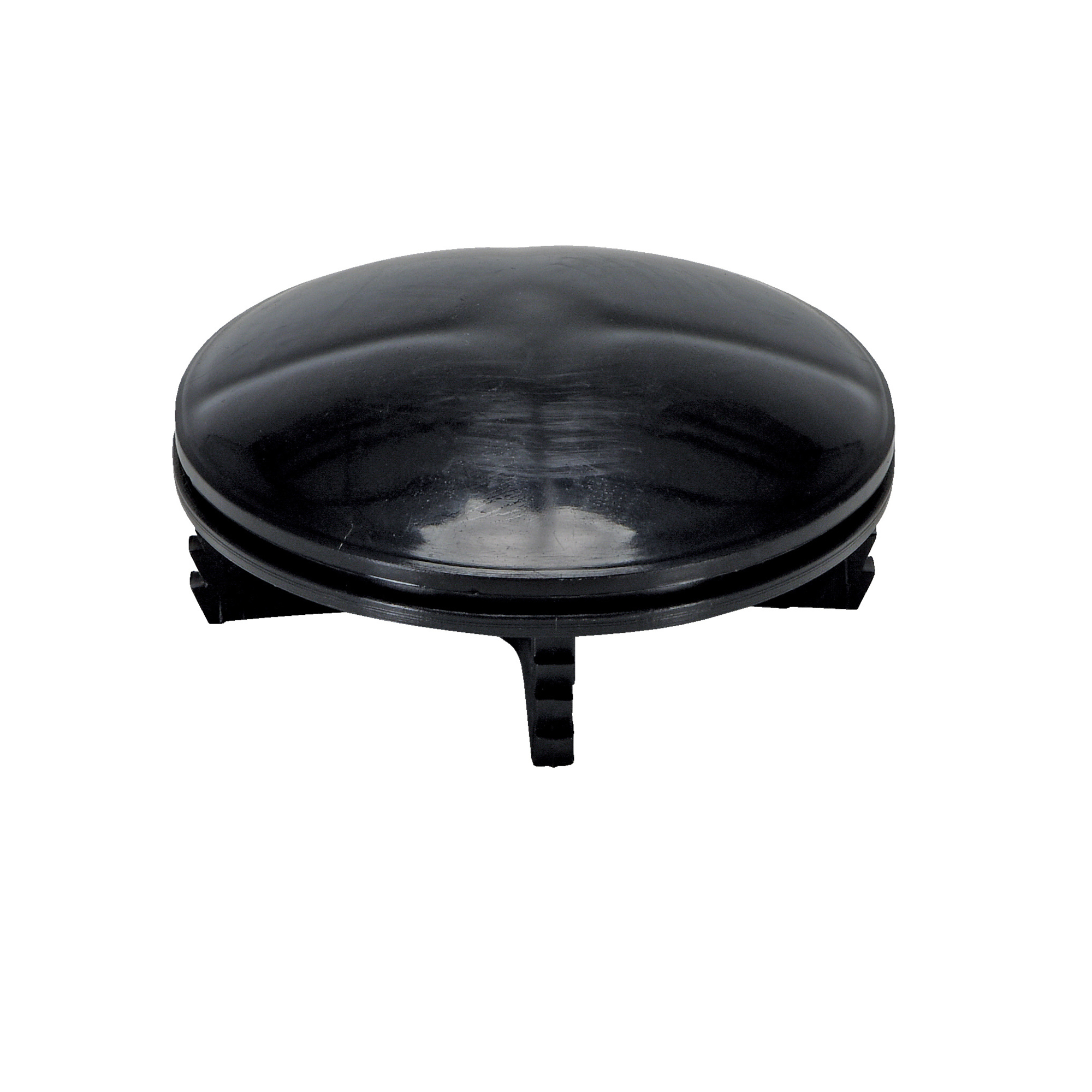 Vestil Plastic Bollard Cap - 4.5in. Dia., Black, Model# BOL-CAP-4.5-P